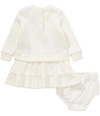 Ralph Lauren Baby Girls Polo Bear Fleece Dress & Bloomer Set