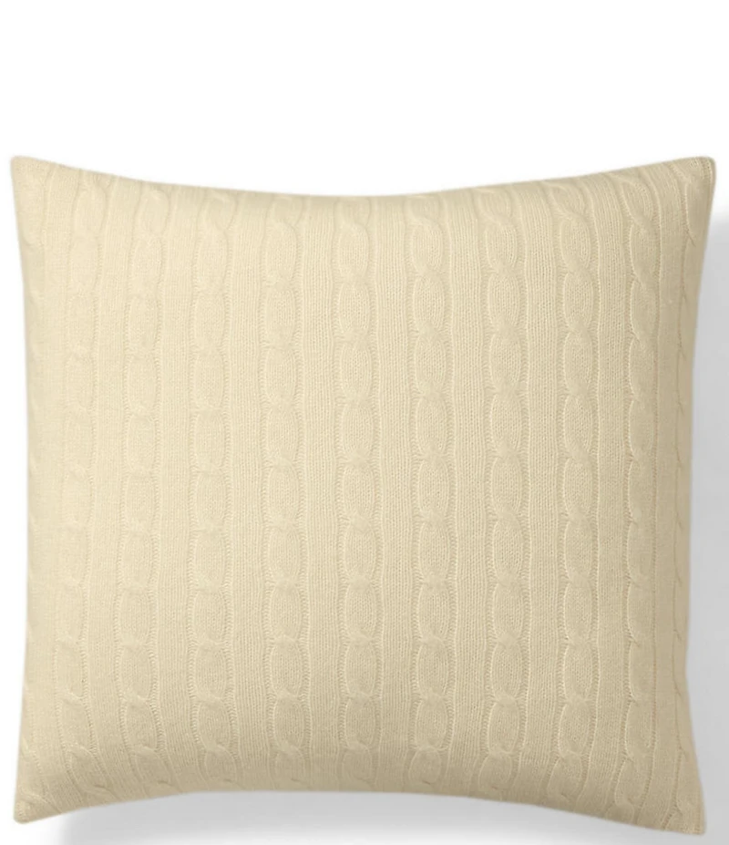 Ralph Lauren Cable Cashmere Throw Pillow