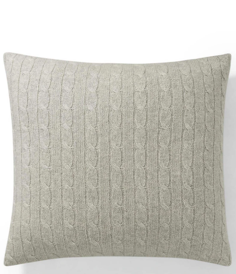 Ralph Lauren Cable Cashmere Throw Pillow