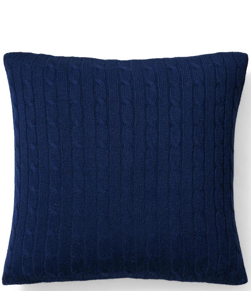 Ralph Lauren Cable Cashmere Throw Pillow