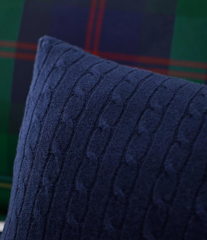 Ralph Lauren Cable Cashmere Throw Pillow