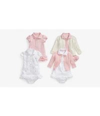 Ralph Lauren Baby Girls Schiffli Embroidered Polo Dress