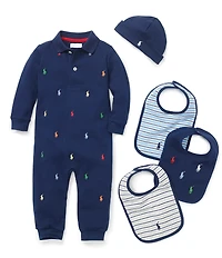 Ralph Lauren Baby Boys Schiffli-Embroidered Coverall