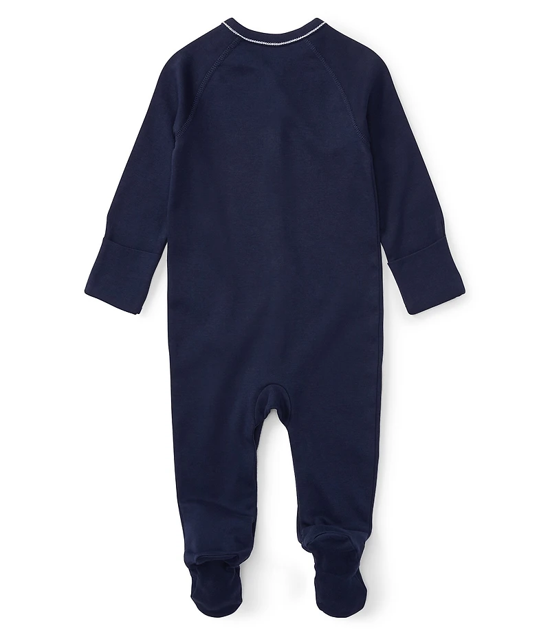 Ralph Lauren Baby Boys Solid Footie Coverall