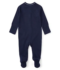 Ralph Lauren Baby Boys Solid Footie Coverall
