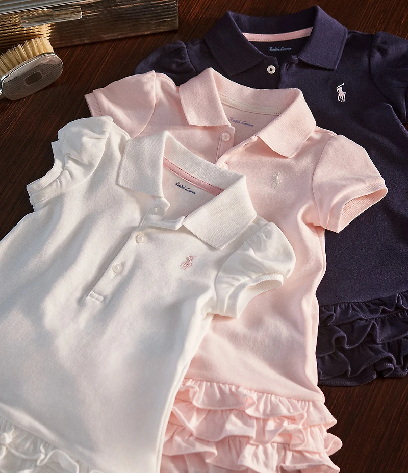 Ralph Lauren Baby Girls Polo Cupcake Dress