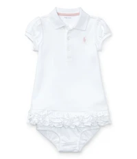 Ralph Lauren Baby Girls Polo Cupcake Dress