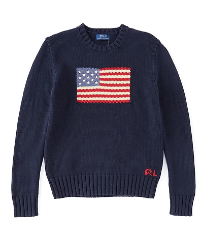 Polo Ralph Lauren Big Boys American Flag Sweater