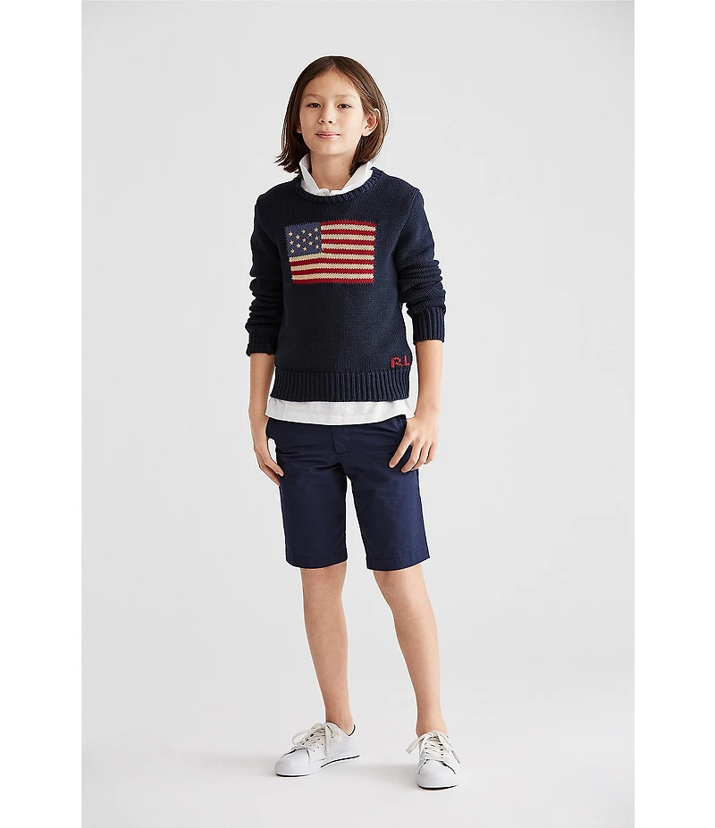 Polo Ralph Lauren Big Boys American Flag Sweater