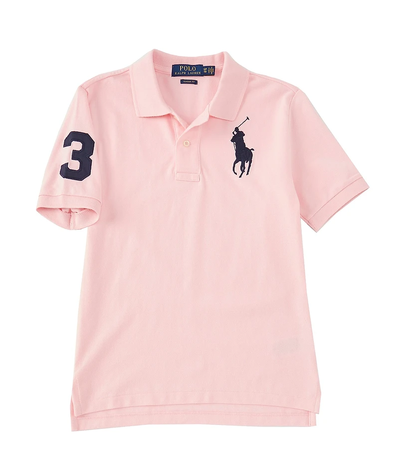 Polo Ralph Lauren Big Boys Short Sleeve Basic Mesh Big Pony Player Polo Shirt