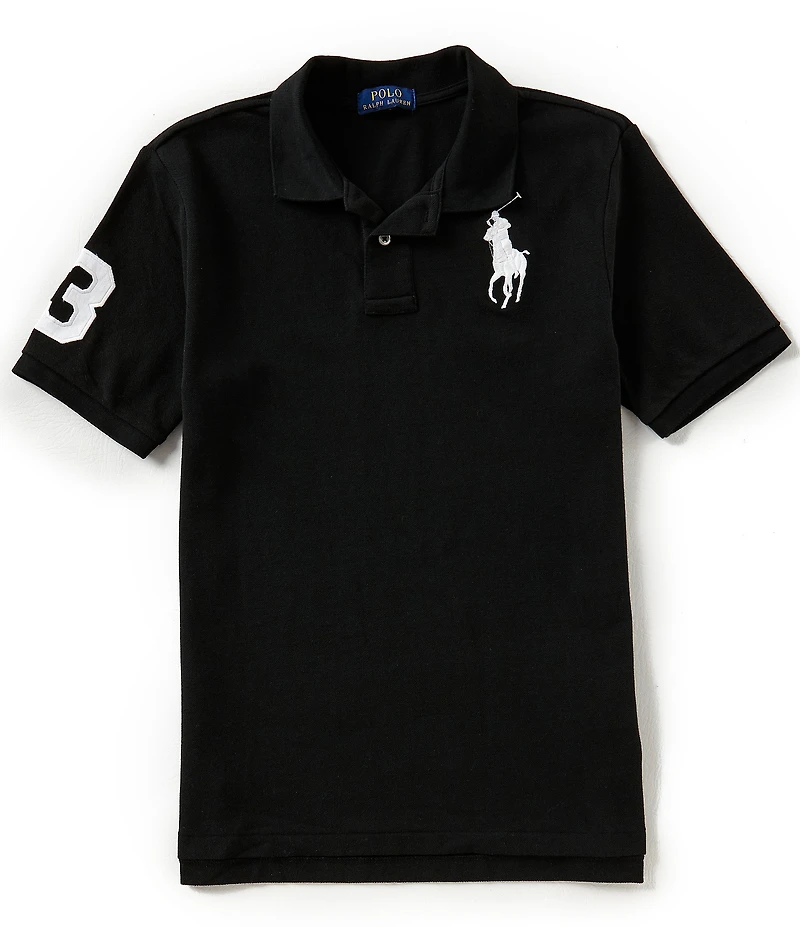 Polo Ralph Lauren Big Boys Short Sleeve Basic Mesh Big Pony Player Polo Shirt