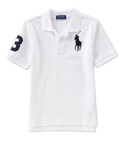 Polo Ralph Lauren Big Boys Short Sleeve Basic Mesh Big Pony Player Polo Shirt