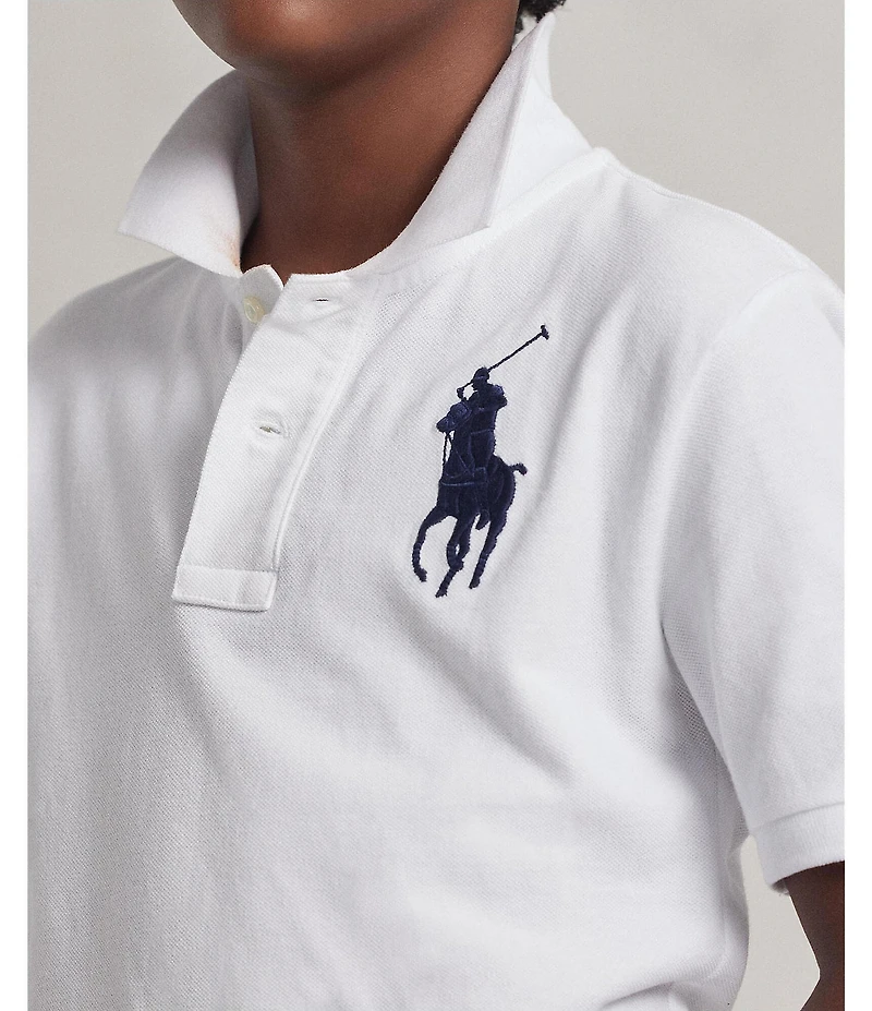 Polo Ralph Lauren Big Boys Short Sleeve Basic Mesh Big Pony Player Polo Shirt