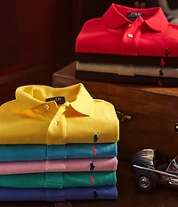 Polo Ralph Lauren Big Boys Short Sleeve Classic Mesh Polo Shirt