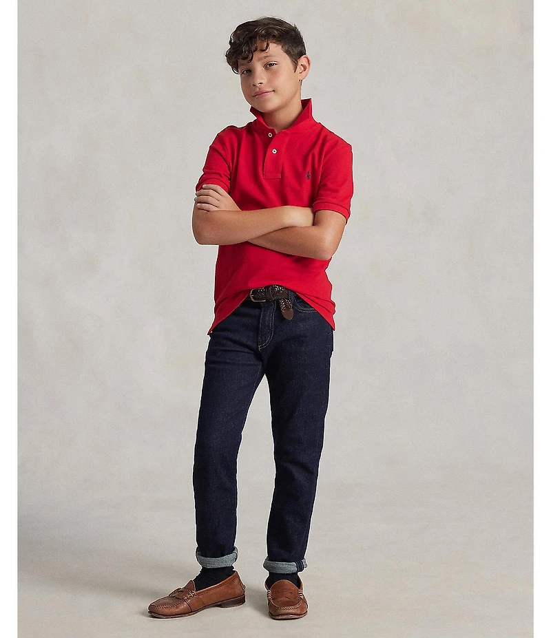 Polo Ralph Lauren Big Boys Short Sleeve Classic Mesh Polo Shirt