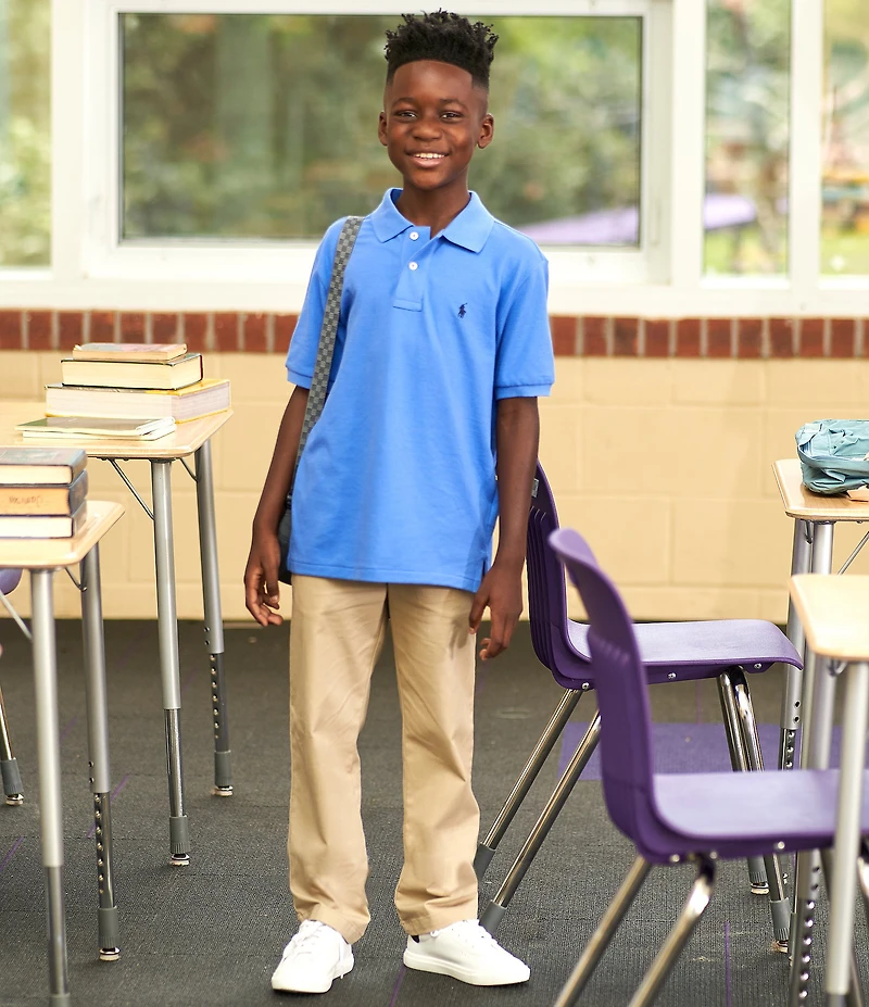 Polo Ralph Lauren Big Boys Short Sleeve Classic Tennis Tail Polo Shirt