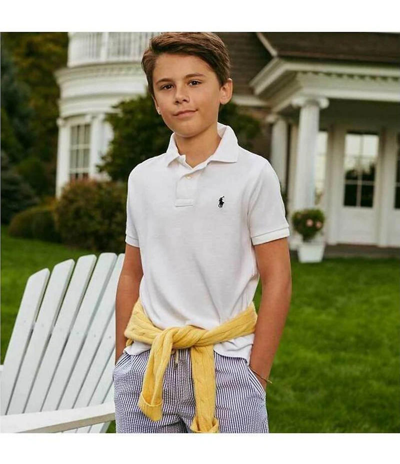 Polo Ralph Lauren Big Boys Short Sleeve Classic Mesh Polo Shirt