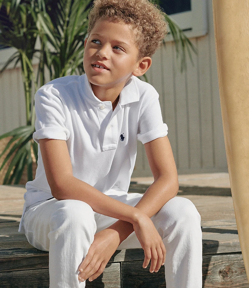Polo Ralph Lauren Big Boys Short Sleeve Classic Mesh Polo Shirt