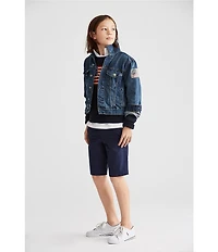Polo Ralph Lauren Big Boys 8-20 American Flag Patch Denim Trucker Jacket