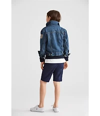 Polo Ralph Lauren Big Boys 8-20 American Flag Patch Denim Trucker Jacket