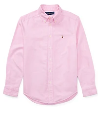 Polo Ralph Lauren Big Boys Solid Long-Sleeve Oxford Shirt