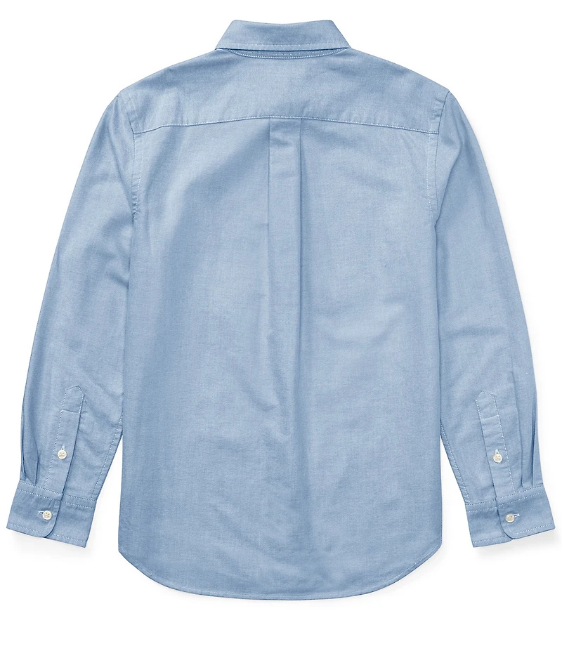 Polo Ralph Lauren Big Boys Solid Long-Sleeve Oxford Shirt