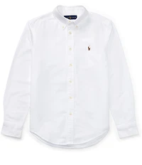 Polo Ralph Lauren Big Boys Solid Long-Sleeve Oxford Shirt
