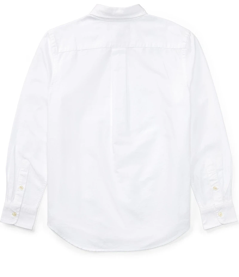 Polo Ralph Lauren Big Boys Solid Long-Sleeve Oxford Shirt