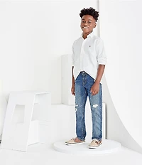 Polo Ralph Lauren Big Boys Solid Long-Sleeve Oxford Shirt