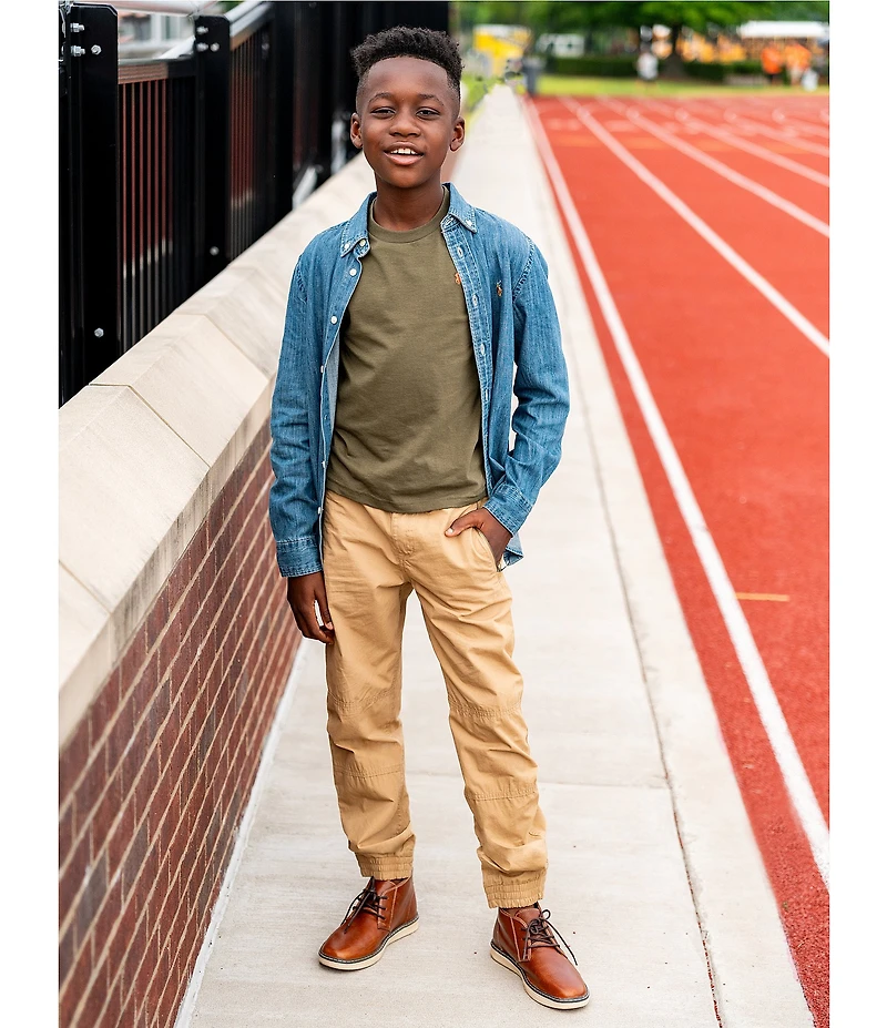Polo Ralph Lauren Big Boys Long-Sleeve Denim Sportshirt