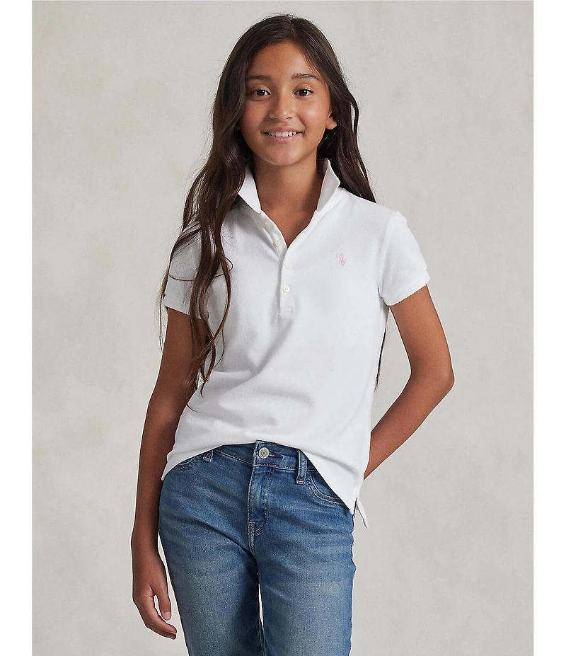 Polo Ralph Lauren Childrenswear Big Girls Short-Sleeve Mesh Polo Shirt