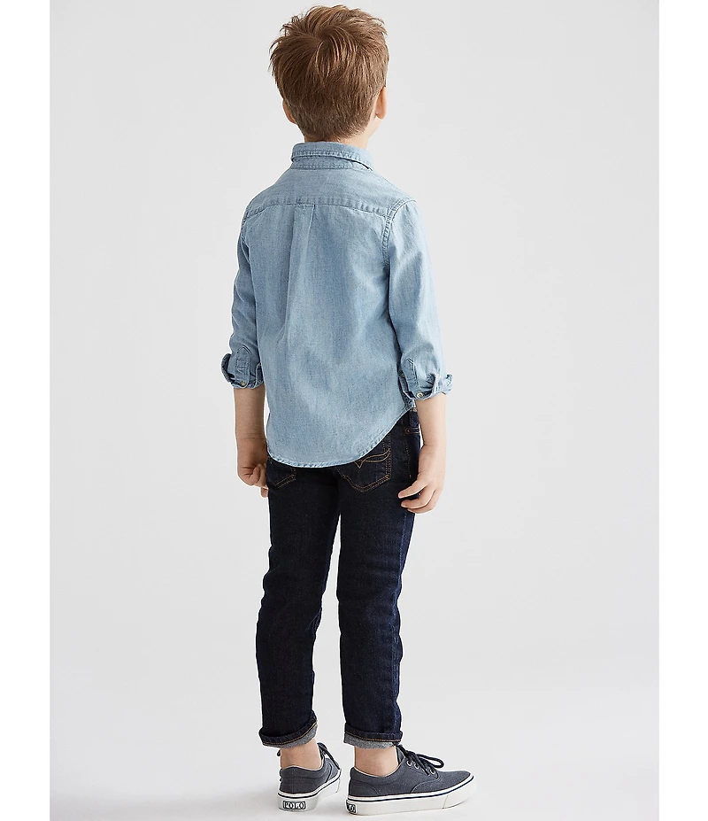 Polo Ralph Lauren Little Boys Hampton Dark Wash Denim Jeans