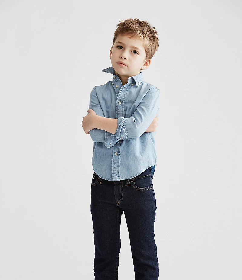 Polo Ralph Lauren Little Boys Long-Sleeve Chambray Shirt
