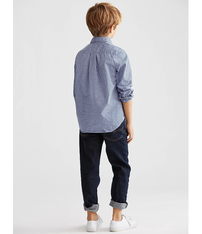 Polo Ralph Lauren Little Boys Long-Sleeve Gingham Poplin sportshirt