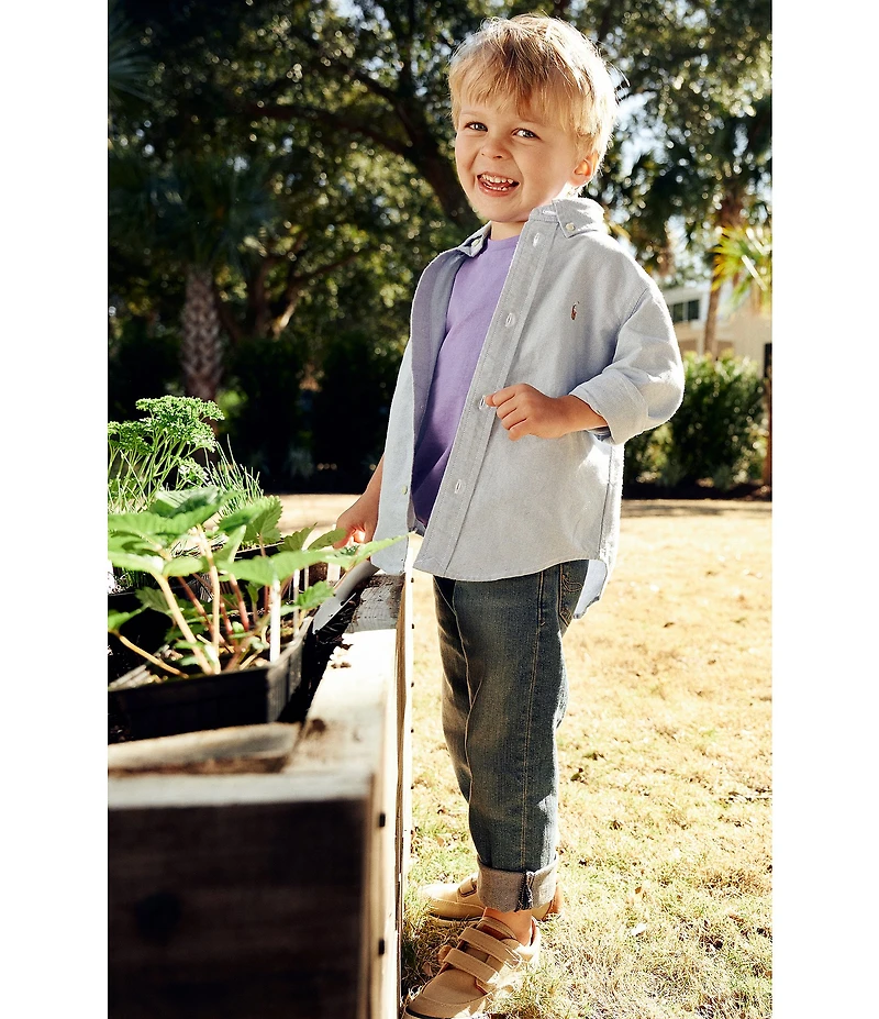 Polo Ralph Lauren Little Boys Long-Sleeve Oxford Shirt