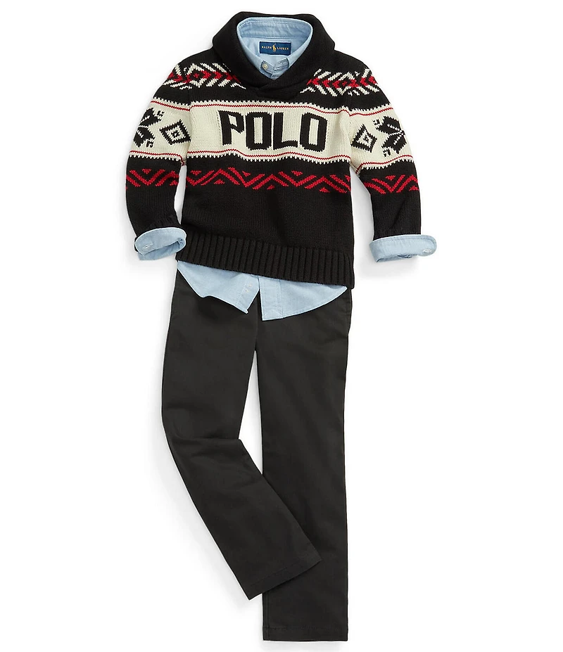 Polo Ralph Lauren Little Boys Long-Sleeve Oxford Shirt
