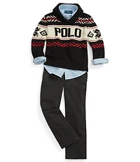 Polo Ralph Lauren Little Boys Long-Sleeve Oxford Shirt