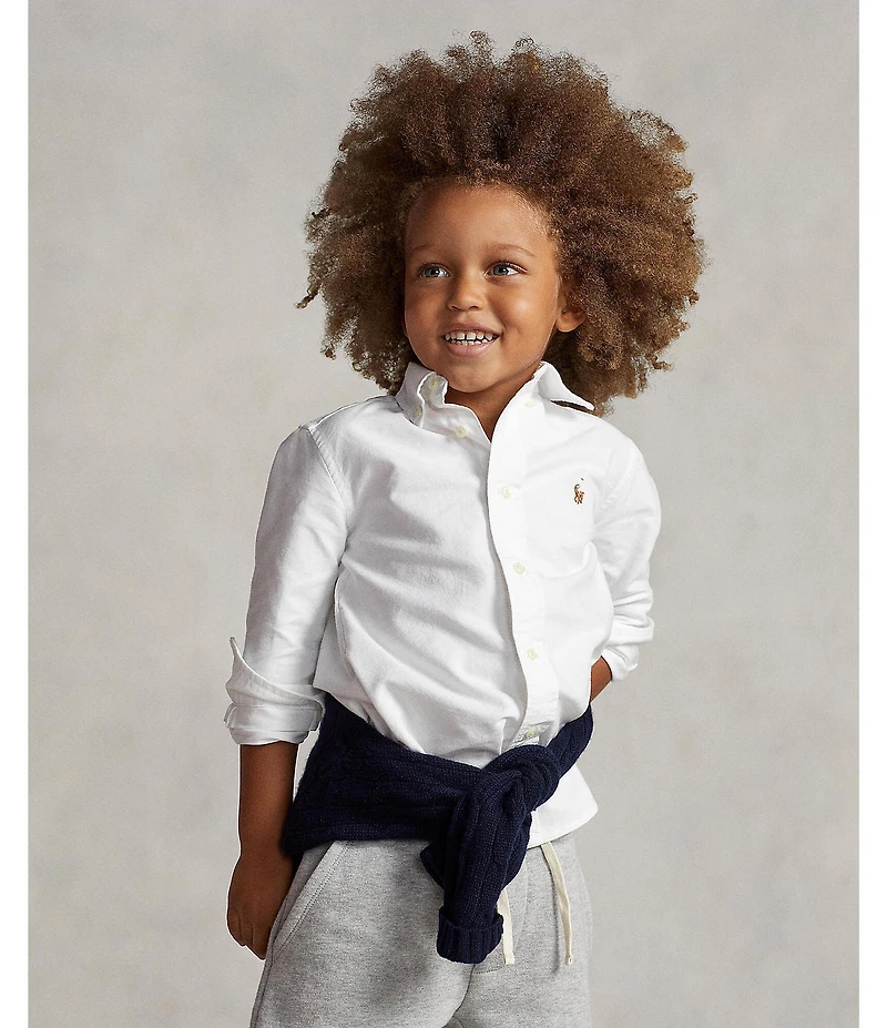 Polo Ralph Lauren Little Boys Long-Sleeve Oxford Shirt