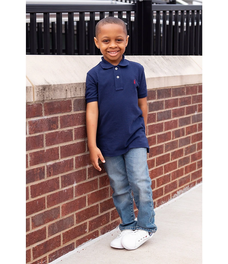 Polo Ralph Lauren Little Boys Short Sleeve Classic Mesh Polo Shirt
