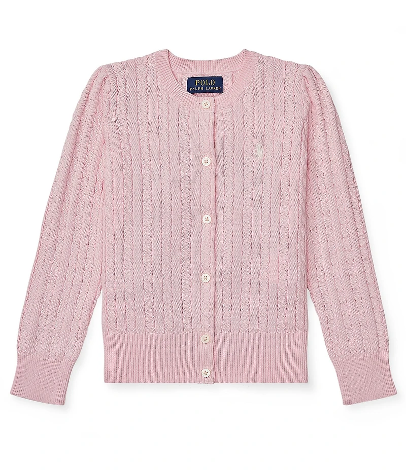 Polo Ralph Lauren Childrenswear Little Girls Cable-Knit Cardigan Sweater
