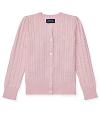 Polo Ralph Lauren Childrenswear Little Girls Cable-Knit Cardigan Sweater