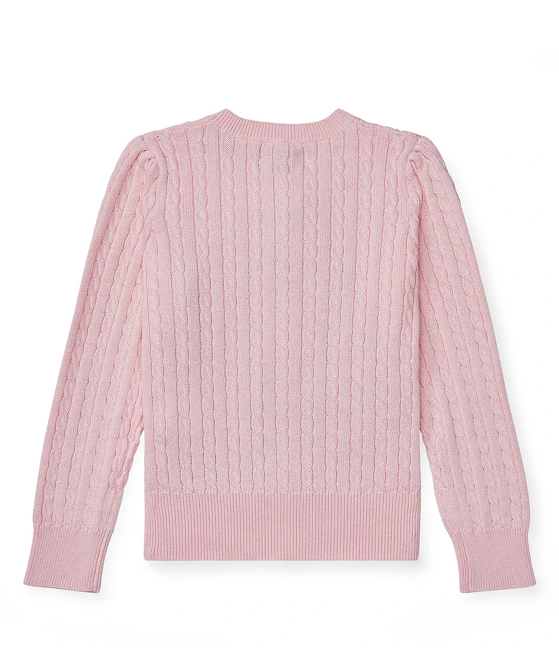 Polo Ralph Lauren Childrenswear Little Girls Cable-Knit Cardigan Sweater