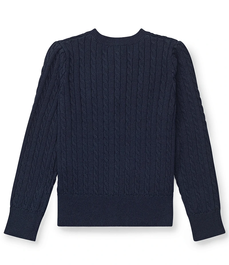 Polo Ralph Lauren Childrenswear Little Girls Cable-Knit Cardigan Sweater