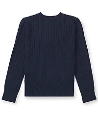 Polo Ralph Lauren Childrenswear Little Girls Cable-Knit Cardigan Sweater