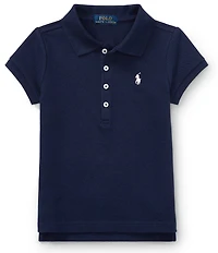 Polo Ralph Lauren Little Girls Mesh Polo Shirt