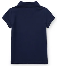 Polo Ralph Lauren Little Girls Mesh Polo Shirt