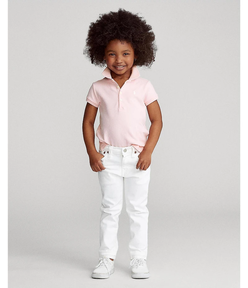 Polo Ralph Lauren Little Girls Mesh Polo Shirt