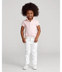 Polo Ralph Lauren Little Girls Mesh Polo Shirt