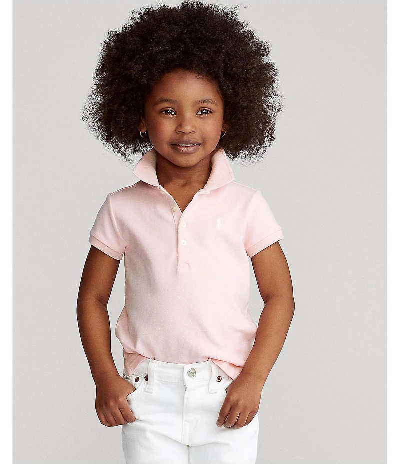 Polo Ralph Lauren Little Girls Mesh Polo Shirt