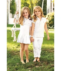 Polo Ralph Lauren Little Girls Mesh Polo Shirt